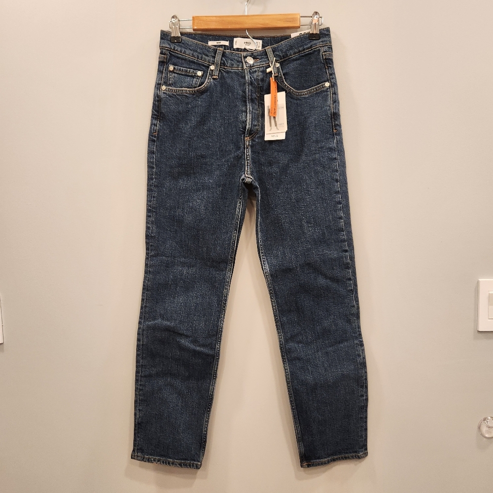 MNG Denim Slim Mid Waist Cropped